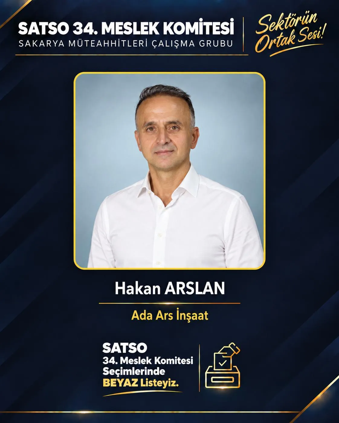 Hakan Arslan’dan SATSO seçimleri öncesi sandığa davet