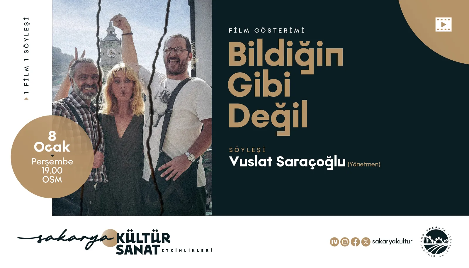 OSM’de film ve söyleşi buluşması:“Bildiğin Gibi Değil”