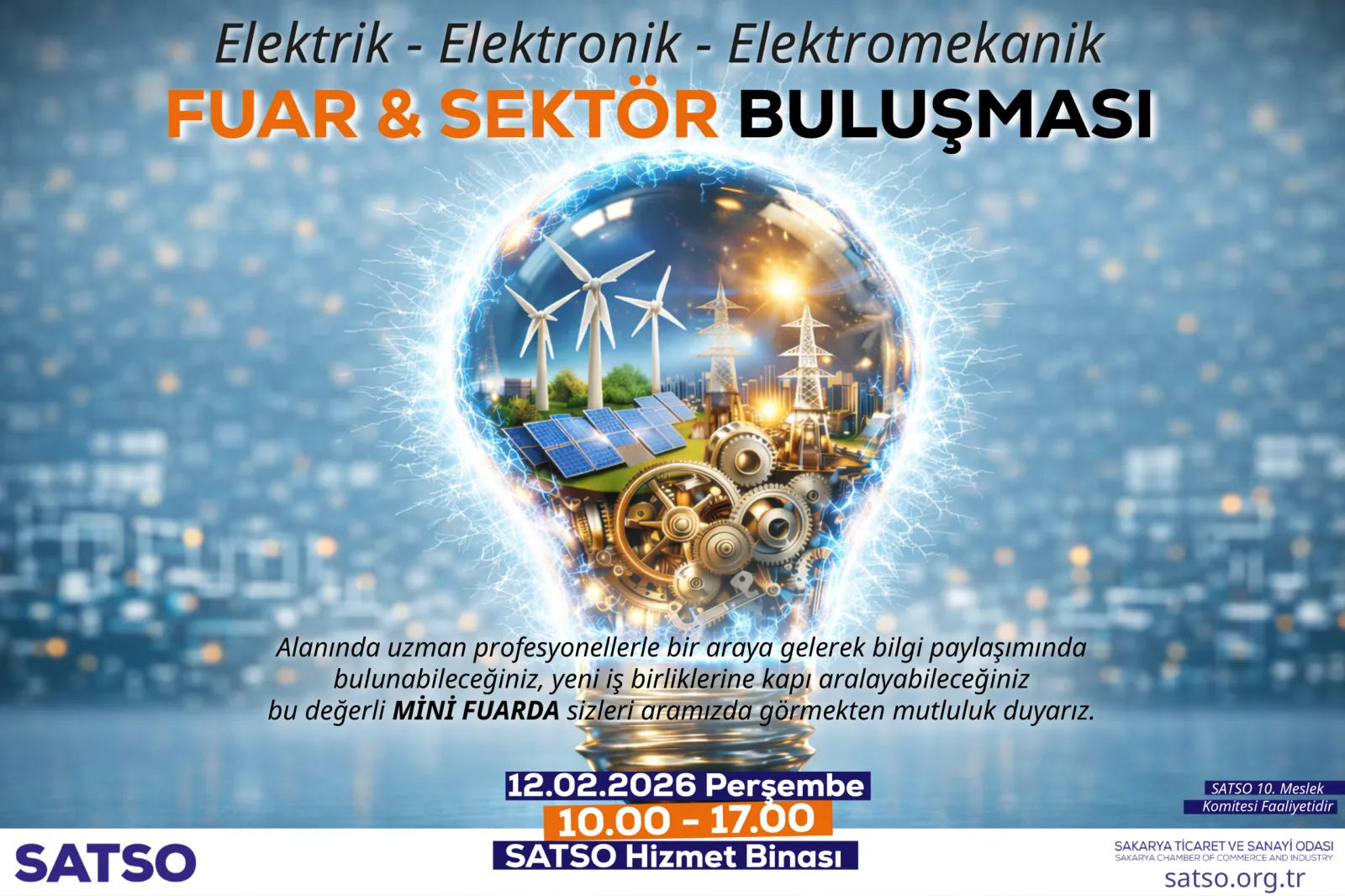 SATSO’da İlk Mini Fuar: Elektrik, Elektronik ve Elektromekanik Sektörü Buluşuyor