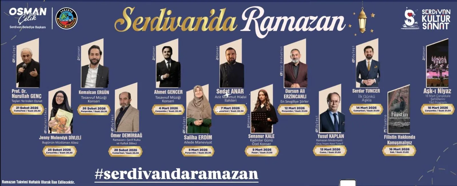 Serdivan’da Ramazan’ın Manevi İklimi Kültür ve Sanatla Buluşuyor