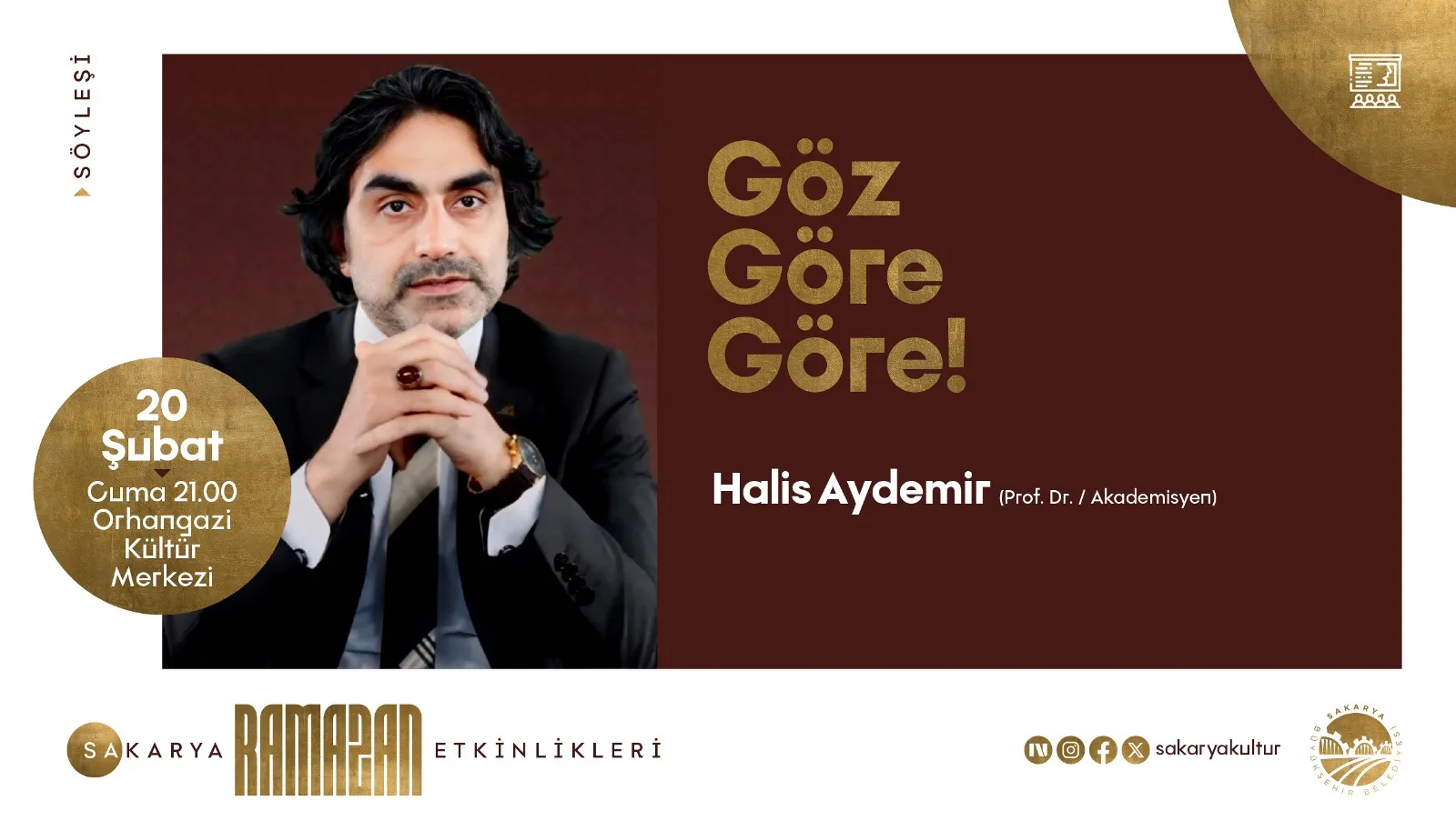 Ramazan Kültür Sanat Takvimi üç özel programla başlıyor