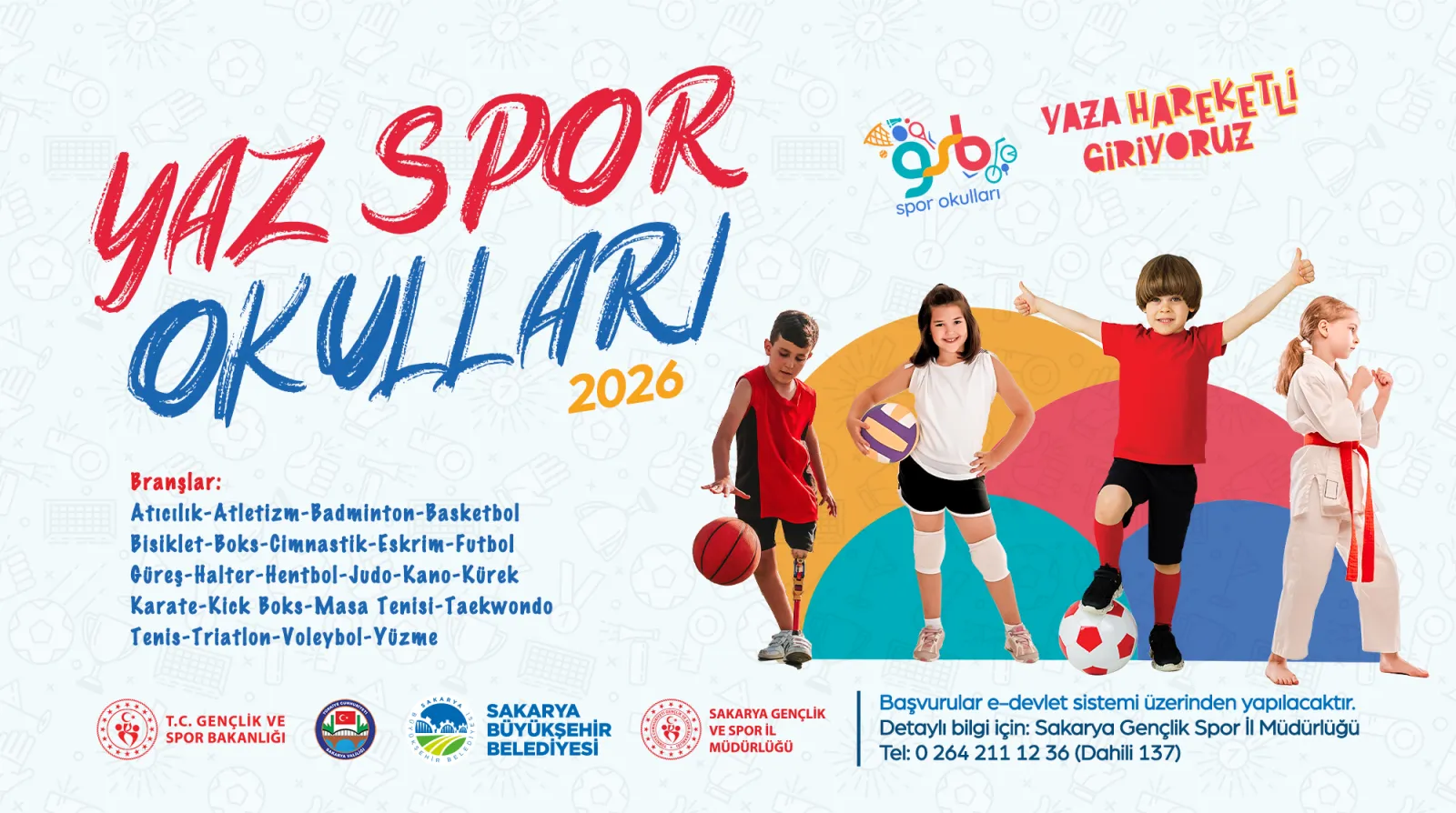 Futboldan yüzmeye, tenisten basketbola 23 farklı branşta; Yaz Spor Okulları’nda yeni dönem heyecanı başlıyor