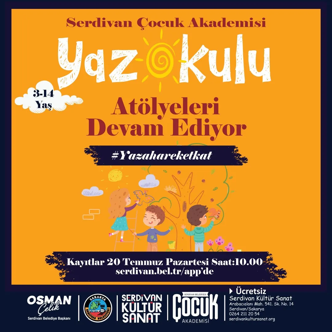 Serdivan Çocuk Akademisi Yaz Okulu’nda İkinci Hafta Coşkusu