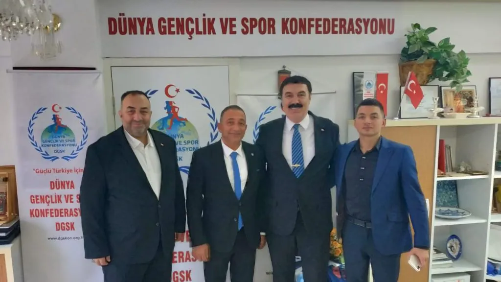 Dünya Gençlik ve Spor Konfederasyonu Genel Başkanı Türker Aygündüz’e ziyaret