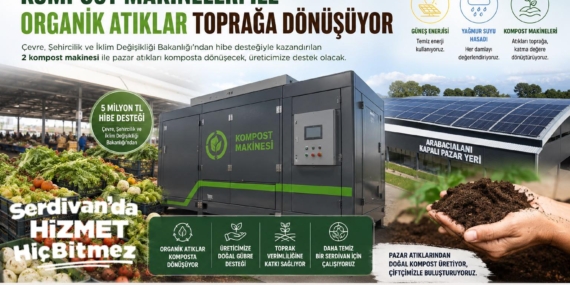 Serdivan’da Pazar Atıkları Organik Gübreye Dönüşecek